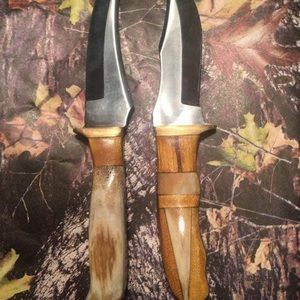 Collectible Custom antler knives.